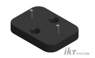 Montageblock 2 Stehbolzen